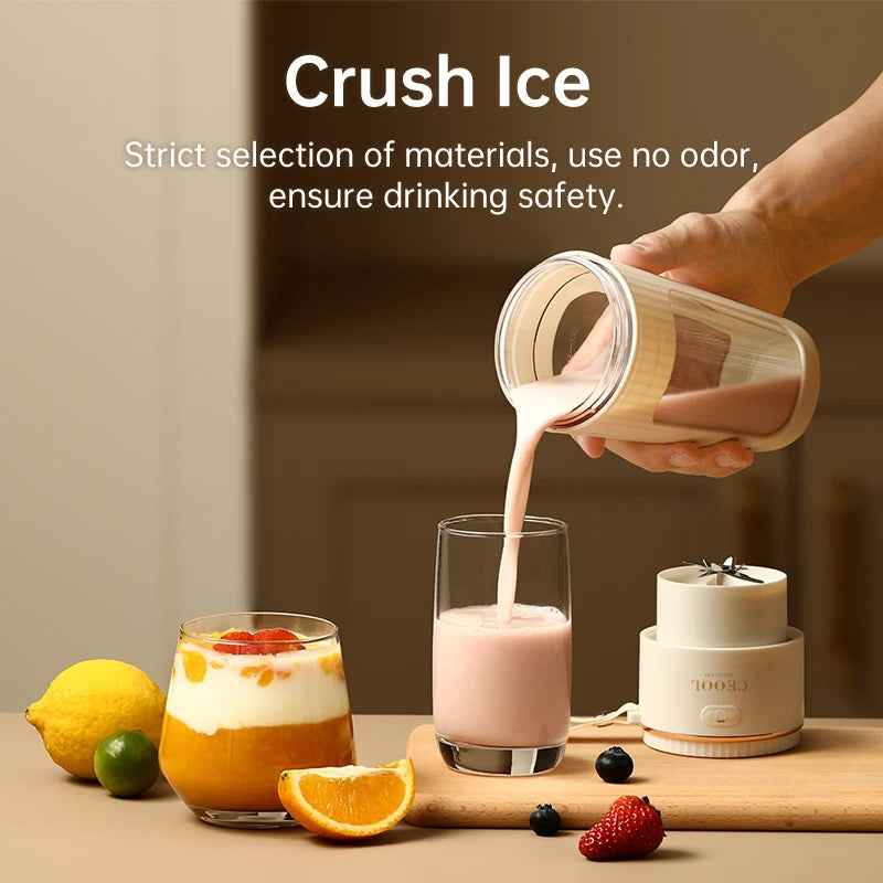 340ml Portable Wireless Juicer with straw 4 Blade or 10 Blade     (FREE Shipping)