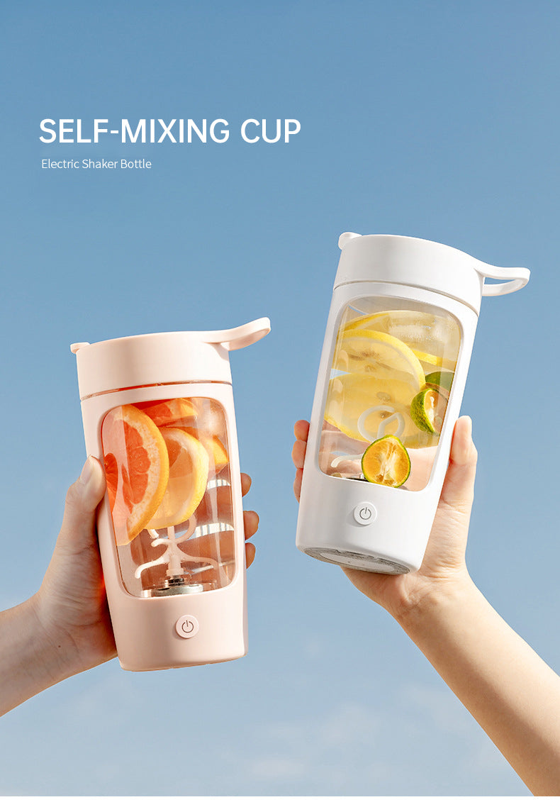 Portable Electric Shaker & Supplement Mixer Bottle (650ml) with FREE Shipping
