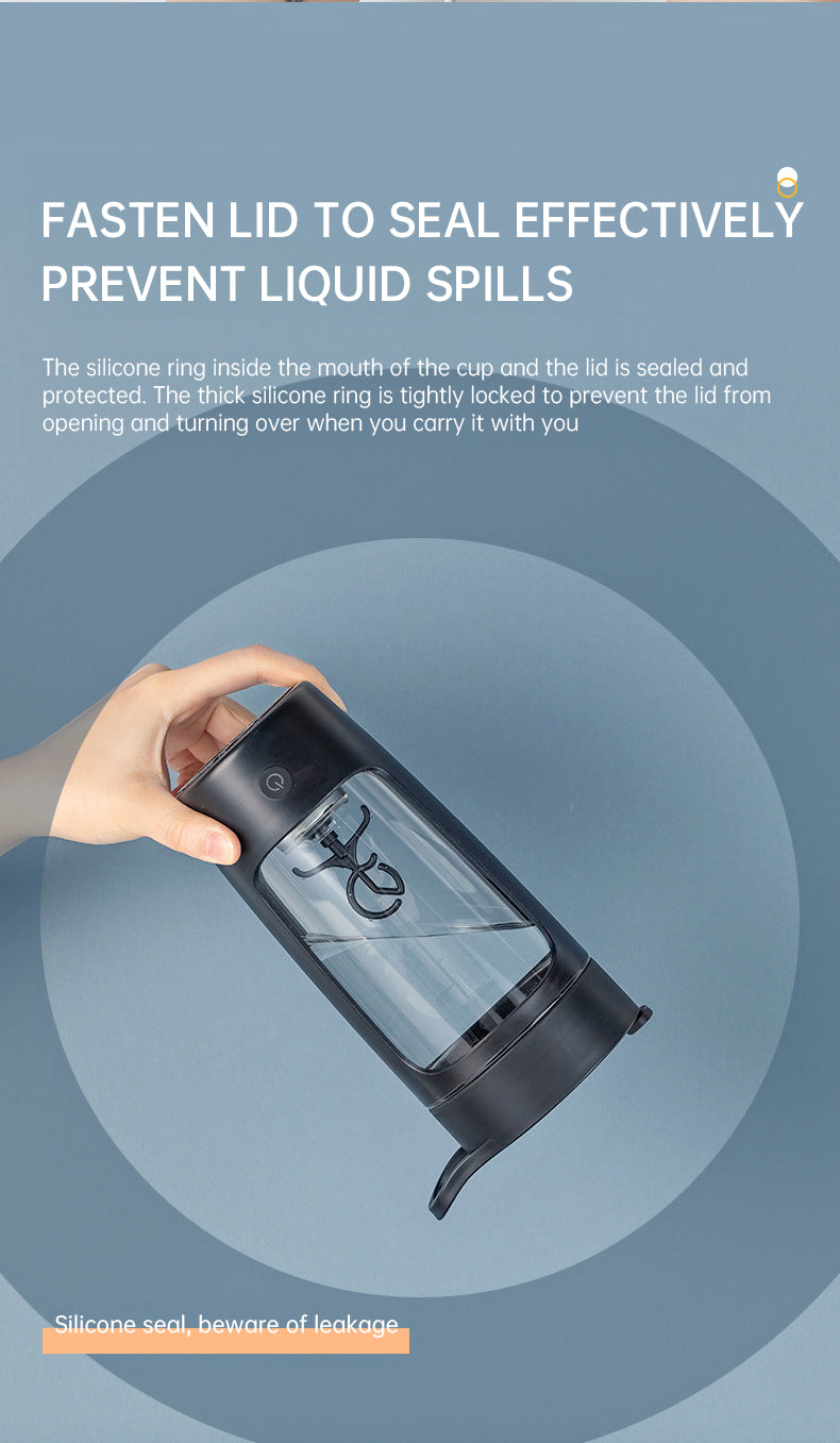 Portable Electric Shaker & Supplement Mixer Bottle (650ml) with FREE Shipping