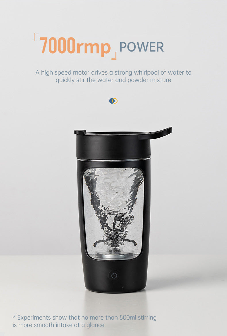 Portable Electric Shaker & Supplement Mixer Bottle (650ml) with FREE Shipping